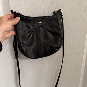 Coach Black Leather Crossbody Bag